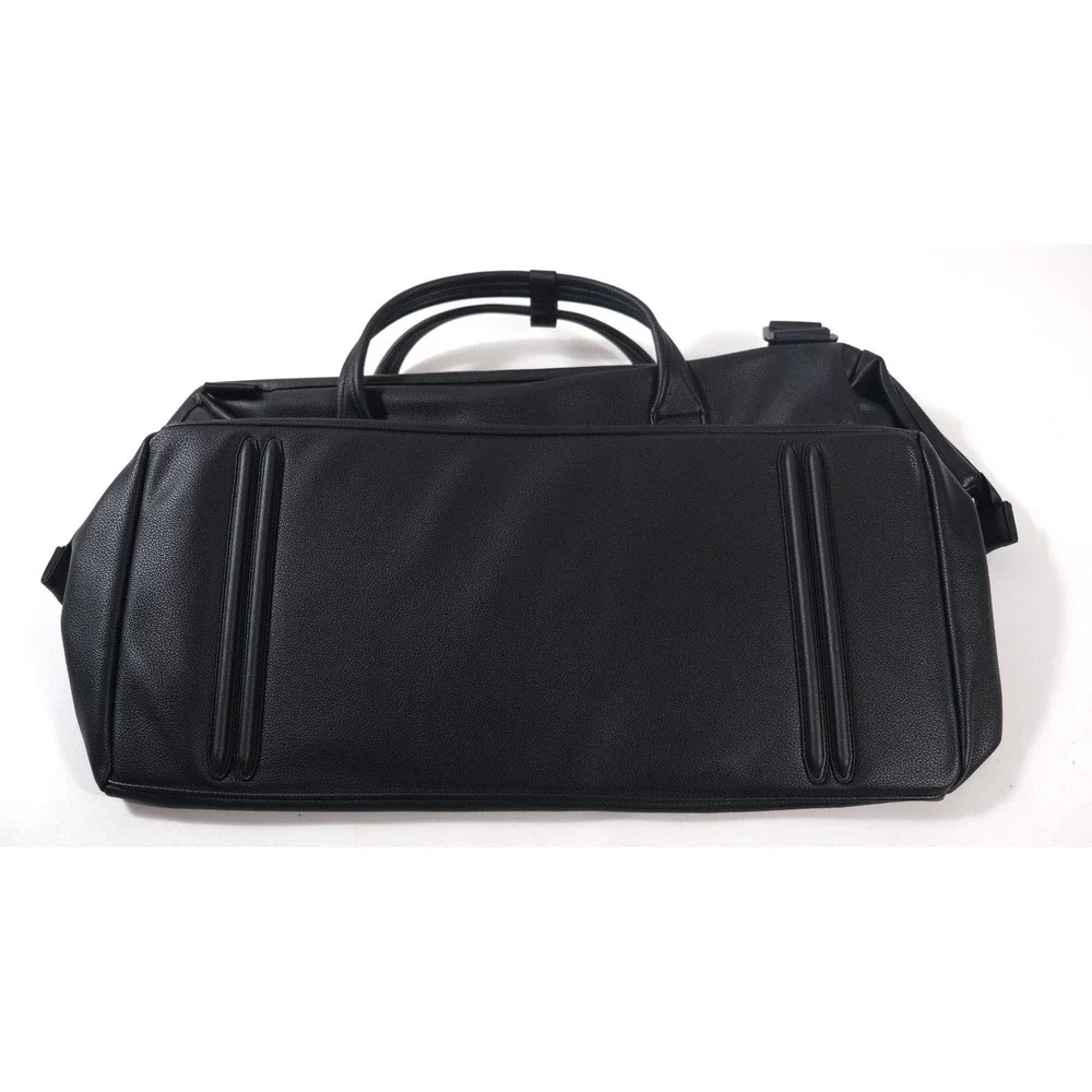 Portland Gear Duffel Black Cascade Duffel Vegan Leatherlite Travel Bag